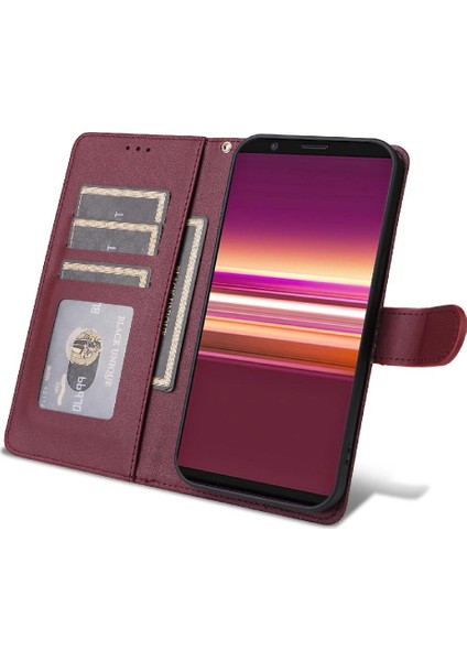 Sony Xperia 5 Cüzdan Kılıf Için Flip Case Basit Iş Çevirme (Yurt Dışından)