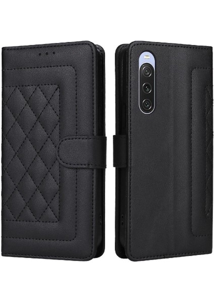 Sony Xperia 10 V Flip Kapak Için Flip Case Basit Iş Cüzdan Deri (Yurt Dışından)