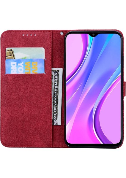 Xiaomi Redmi 9 Büyük Kelebek Kickstand Koruyucu Deri Cüzdan (Yurt Dışından) fırsatları