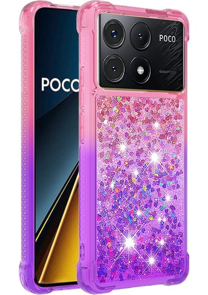 Xiaomi Poco X6 Pro Akan Sparkle Hareketli Kapak Temizle Tampon (Yurt Dışından)