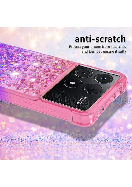 Xiaomi Poco X6 Pro Akan Sparkle Hareketli Kapak Temizle Tampon (Yurt Dışından)