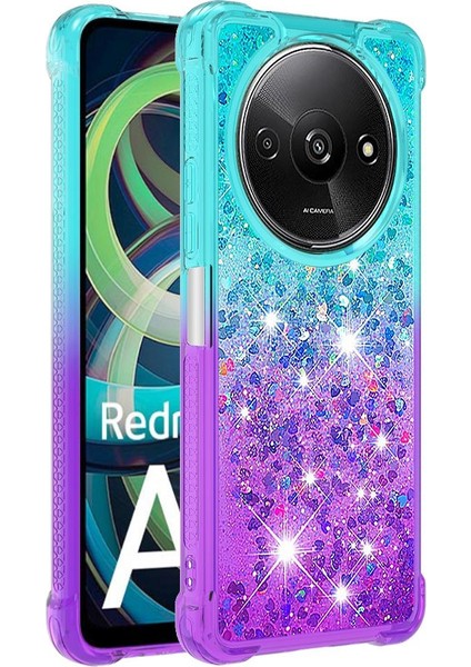 Xiaomi Redmi A3 Için Komik Bling Parlak Kristal Akan Sparkle Hareketli (Yurt Dışından)