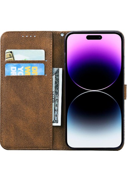 Iphone 14 Için Kılıf Pro Max Büyük Kelebek Flip Telefon Kılıfı ile Kickstand (Yurt Dışından)