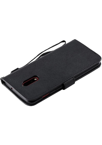 Kart Yuvası Klasik Düz Renk Yüksek Kalite ile Oneplus 7 Için Flip Case (Yurt Dışından) indirimleri