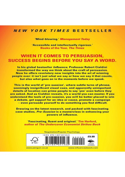 Pre-Suasion: A Revolutionary Way To Influence And Persuade - Robert Cialdini