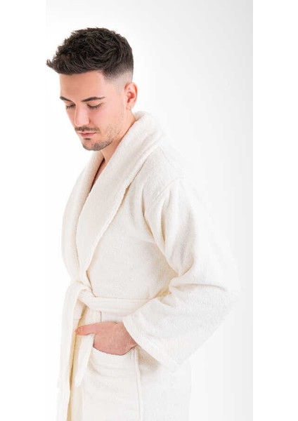 Hidrofil Soft Erkek Bornoz - Krem-Xl Beden