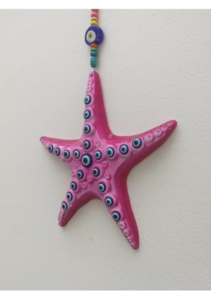 Dekoratif Nazar Boncuğu Süslemeli Deniz Yıldızı Duvar Süsü modelleri