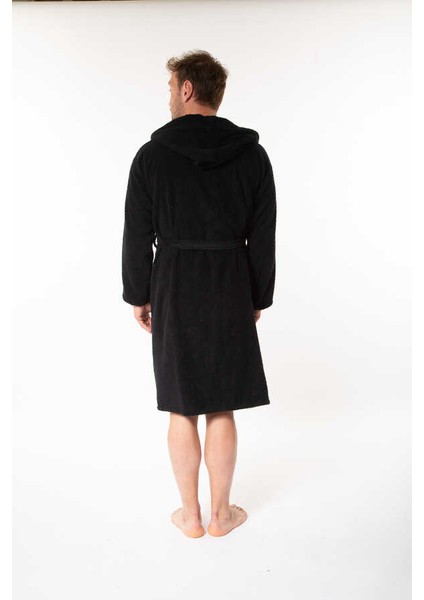 Colours Box Soft Kapüşonlu Erkek Bornoz Black Beauty fiyatları