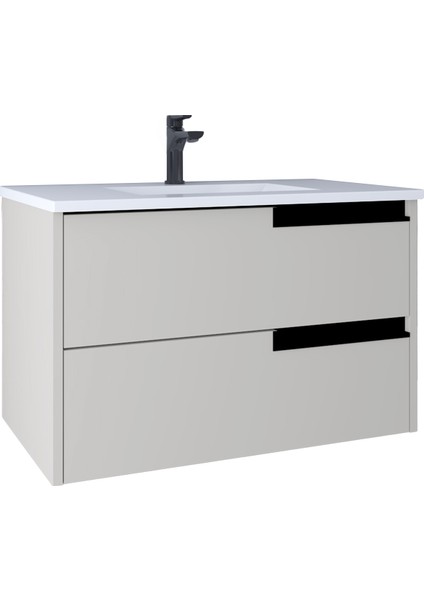 Eylül 80 cm Lavabo Dolabı Vanilla Grey KB100045 modelleri
