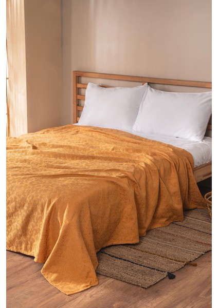 Jakarlı Bambu Tek Kişilik Pike - Sarmaşık