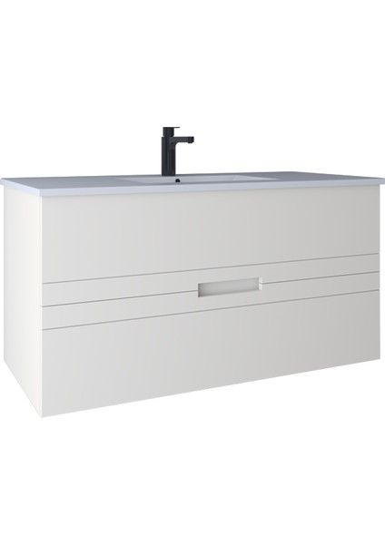 Meta 121 cm Lavabo Dolabı Bianco KB710044