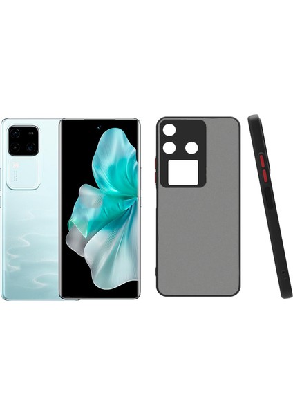 Vivo V30 5G London Serisi Darbeye Dayanıklı Kılıf - Siyah