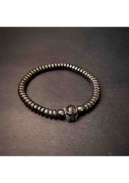 Hematit Kask Figürlü Doğal Taş Bileklik -1 fiyatları