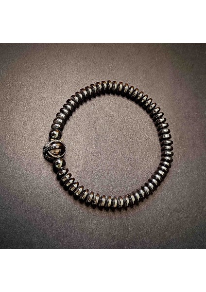 Hematit Kask Figürlü Doğal Taş Bileklik -1 modelleri