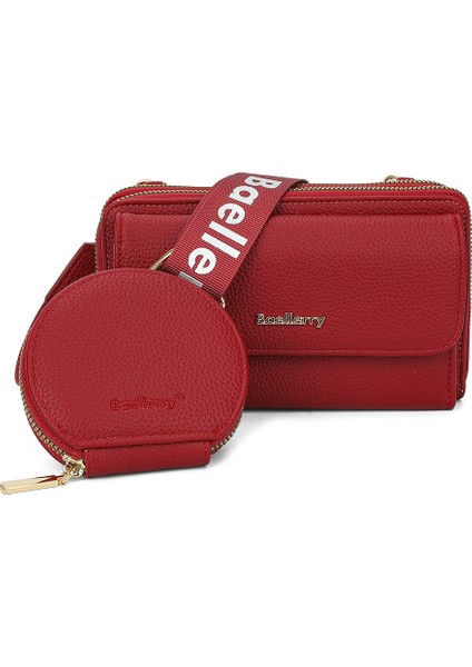 Kadın Cüzdan Crossbody Çanta Mektup Askılı Fermuar Tek Omuz Anne Çantası (Yurt Dışından)