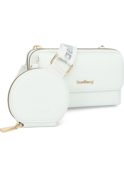 Kadın Cüzdan Crossbody Çanta Mektup Askılı Fermuar Tek Omuz Anne Çantası (Yurt Dışından)