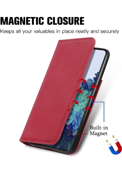 Samsung S22 Artı Flip Kapak Basit Iş Cüzdan Deri Kılıf (Yurt Dışından)