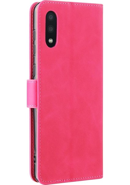 Samsung Galaxy A02/M02 Kart Ekleme Deri Folio Flip Case Için Kılıf (Yurt Dışından)