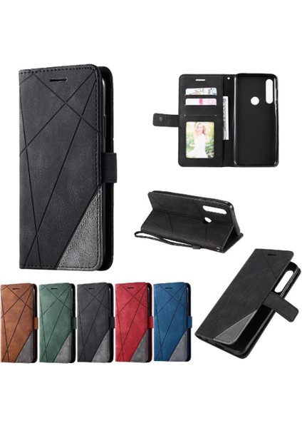 Motorola Moto G Güç Cüzdan Flip Case Için Folio Pu Deri Kart Tutucu (Yurt Dışından)