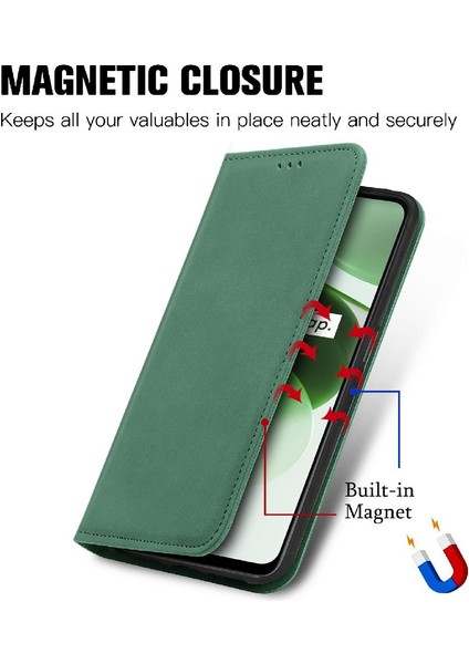 Realme C35 Fermuar Deri Kılıf Kordon Cüzdan Basit Iş Için Kılıf (Yurt Dışından) modelleri