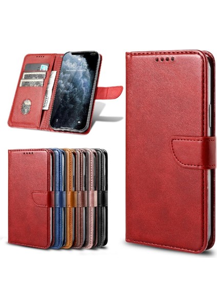 Xiaomi Redmi Not 13 Için Kılıf 4g Kart Ekleme Deri Folio Flip Case (Yurt Dışından)