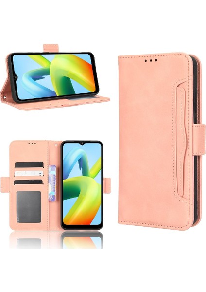 Xiaomi Redmi A2 Artı Ayarlanabilir Ayrılabilir Kart Tutucu Manyetik Kapatma Deri Cüzdan Kapak (Yurt Dışından)