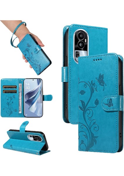Oppo Hand 10 Pro 5g ve Kart Yuvası Için El ile Kabartmalı Kelebek (Yurt Dışından)