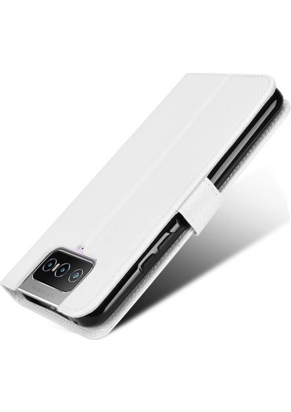 Asus Zenfone 7 Için Kılıf Pro Kart Tutucu Kickstand Kapak Manyetik Cüzdan (Yurt Dışından)