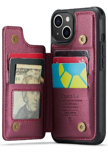 IPhone 14 Artı Kart Tutucu Rfıd Engelleme Pu Ince (Yurt Dışından)