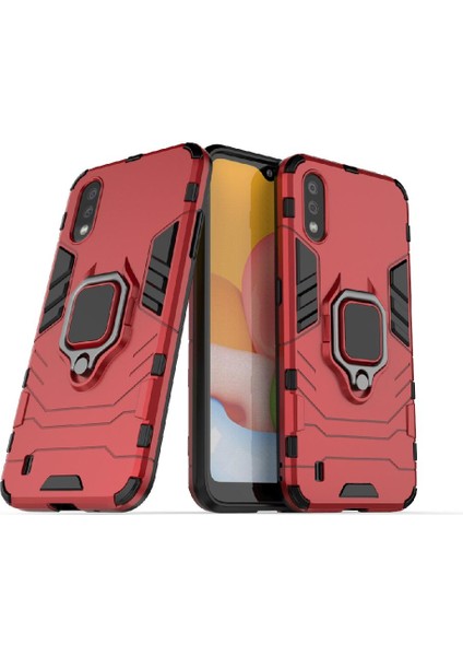 Samsung Galaxy A01 Askeri Damla Koruma Kickstand Halka Kapak (Yurt Dışından) indirimleri