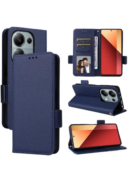 Xiaomi Redmi Için Not 13 Pro 4g Yan Toka Cüzdan Pu Deri Kart (Yurt Dışından)