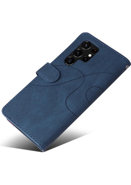Samsung Galaxy S22 Ultra Kart Yuvası Standı Iki Renkli Pu Flip (Yurt Dışından) fiyatları
