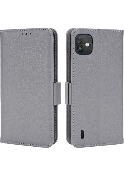 Wiko Y82 Manyetik Yan Toka Pu Deri Cüzdan Kart Yuvaları Tutucu (Yurt Dışından)