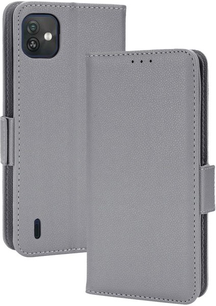 Wiko Y82 Manyetik Yan Toka Pu Deri Cüzdan Kart Yuvaları Tutucu (Yurt Dışından) modelleri
