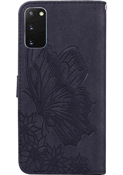 Samsung Galaxy S20 Büyük Kelebek Deri Cüzdan Flip Telefon Kılıfı (Yurt Dışından)