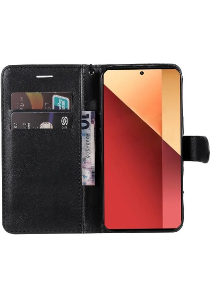 Xiaomi Poco M6 Pro 4g Için Flip Case Kart Yuvası ile Klasik Düz Renk (Yurt Dışından) indirimleri