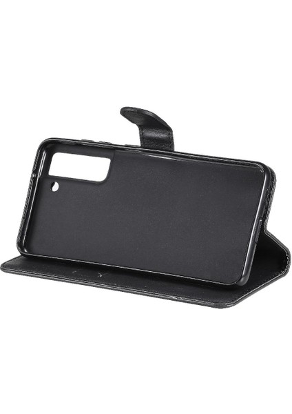 Kart Yuvası ile Samsung Galaxy S21 Fe Klasik Düz Renk Için Flip Case (Yurt Dışından)