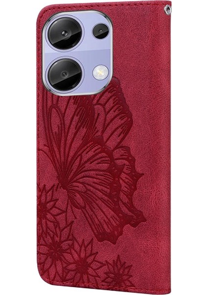 Xiaomi Redmi Için Not 13 Pro 4g Flip Case Büyük Kelebek Elmas ile (Yurt Dışından) indirimleri