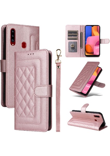 Samsung Galaxy A20S Flip Kapak Için Flip Case Darbeye Cüzdan Basit (Yurt Dışından)