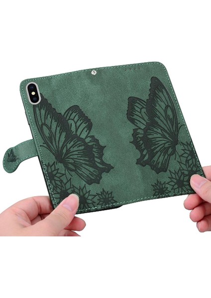 Kart ile iphone Xs Max Deri Cüzdan Kickstand Koruyucu Kılıf (Yurt Dışından) fırsatları