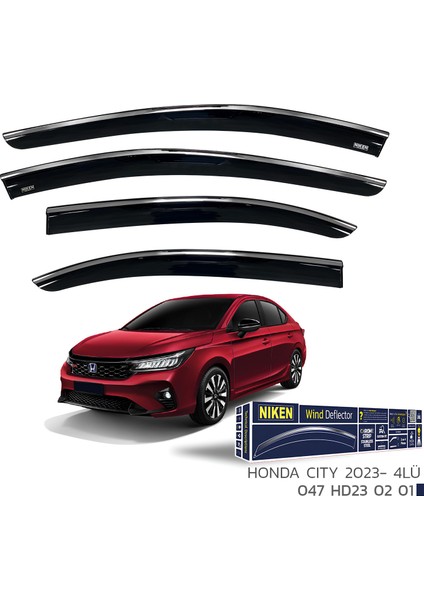 Honda City 2023 Model ve Sonrası Kromlu Cam Rüzgarlığı