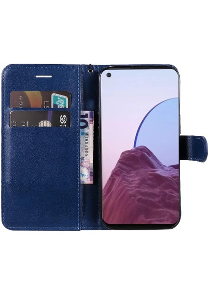 Kart Yuvası Klasik Düz Renk Telefon ile Oneplus Nord N20 5g Için Flip Case (Yurt Dışından)