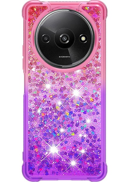 Xiaomi Redmi A3 Için Komik Bling Parlak Kristal Akan Sparkle Hareketli (Yurt Dışından) modelleri