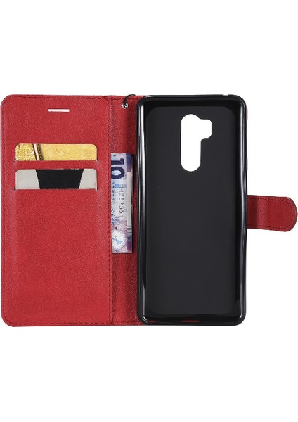 Kart Yuvası Yüksek Kaliteli Deri Iş ile Lg G7 Thinq Için Flip Case (Yurt Dışından)