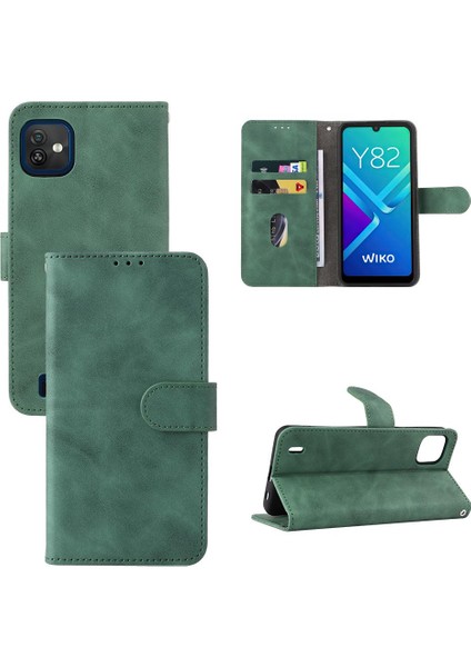 Wiko Y82 Için Kılıf Koruyucu Kapak Kart Tutucu Kickstand ile Tam Flip (Yurt Dışından)