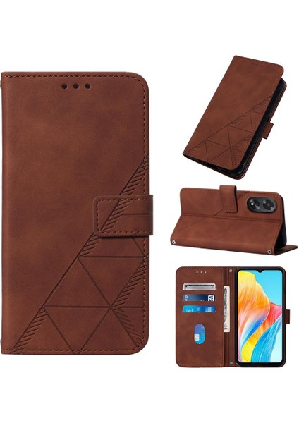 Oppo A38 4g Için Kılıf Pu Deri Cüzdan Kapak Çevirin Folio Kitap Koruyucu (Yurt Dışından)