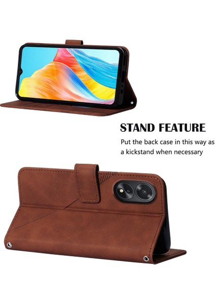 Oppo A38 4g Için Kılıf Pu Deri Cüzdan Kapak Çevirin Folio Kitap Koruyucu (Yurt Dışından) indirimleri