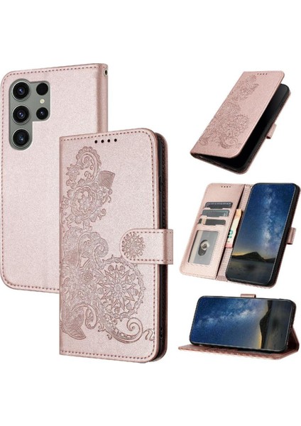 Samsung Galaxy S24 Ultra Flip Folio Kitap Pu Deri Manyetik (Yurt Dışından)