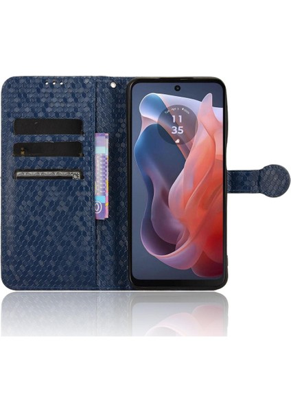 Motorola Moto G Oynamak Için Kılıf 4g 2024 Manyetik Toka Geometrik Desen (Yurt Dışından) modelleri
