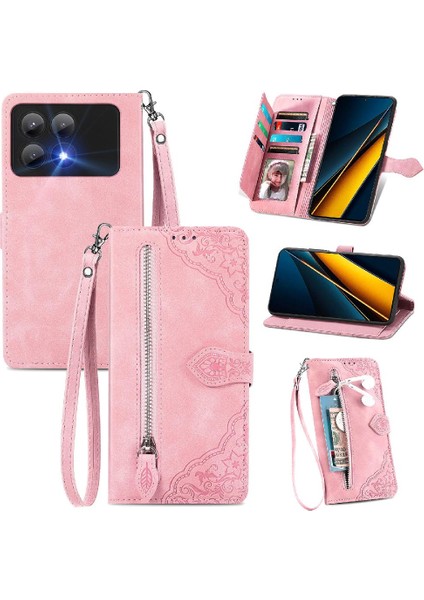 Xiaomi Poco X6 Pro Çoklu Kart Yuvası Flip Fermuar Tarzı Çok Renkli (Yurt Dışından)